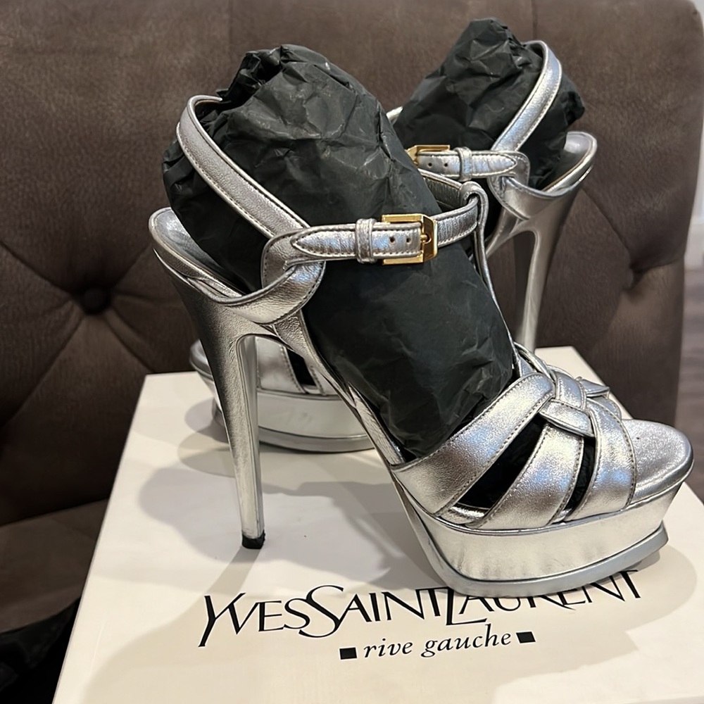Saint Laurent Tribute 105mm Platform Sandals